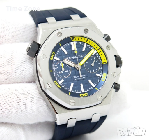 Audemars Piguet Royal Oak Offshore Diver Chronograph 42mm Steel Blue Dial Различни Варианти, снимка 8 - Мъжки - 52997320