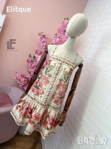 лятна флорална рокля , снимка 4 - Рокли - 53580231