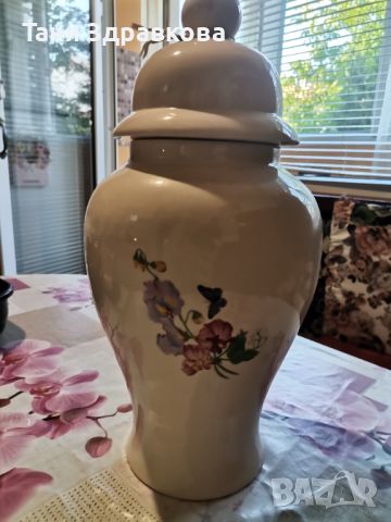 Голяма ваза с капаче, снимка 4 - Вази - 46213354
