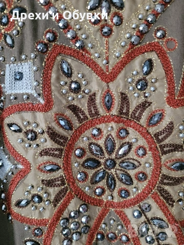 Бутикова бохо рокля бродерии и камъчета , снимка 11 - Рокли - 50303012