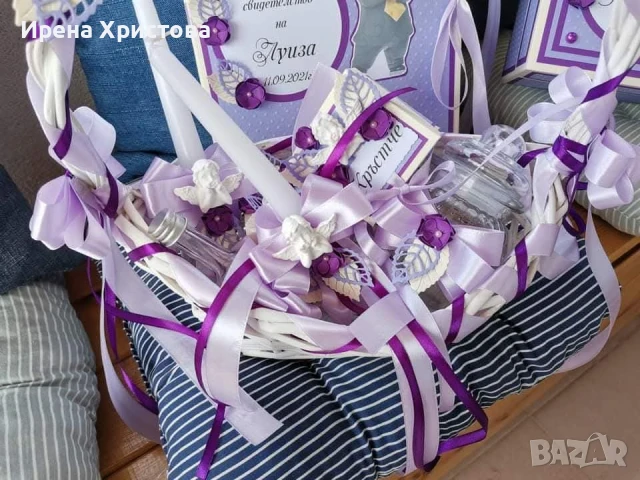 Комплект за кръщене, снимка 2 - Декорация - 51235901