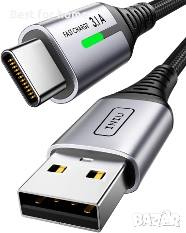 Професионален USB-C към USB-C кабел INIU 100W – 2 метра, Бързо зареждане PD 5A, снимка 3 - USB кабели - 53045698