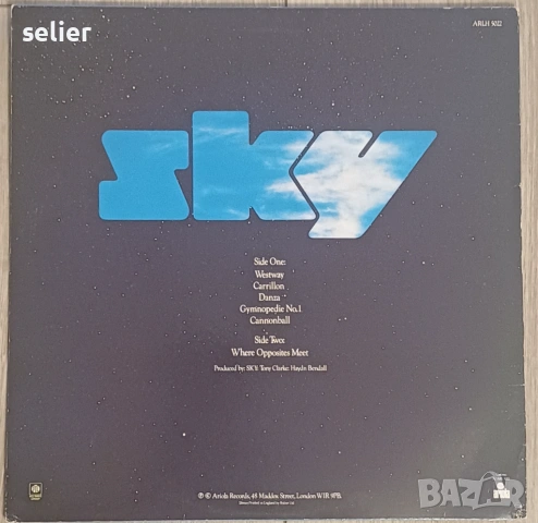 Sky  ‎– Sky Издание 🇬🇧 UK 1979г Стил:Prog Rock, Modern Classical Състояние на винила:VG++ Състояни, снимка 2 - Грамофонни плочи - 53370820