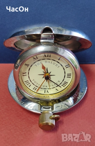 Винтидж DALVEY VOYAGER CLOCK, made in Scotland, снимка 2 - Антикварни и старинни предмети - 52256376