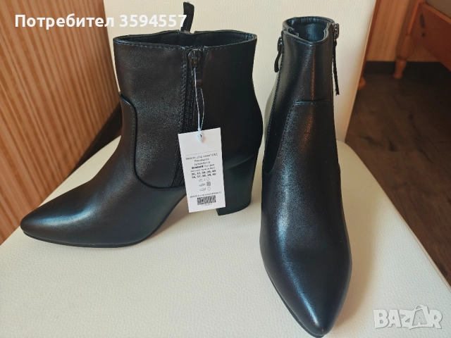Дамски боти черни, снимка 2 - Дамски боти - 51608040