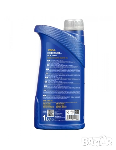 Моторно масло MANNOL DIESEL EXTRA 10W-40 1L., снимка 2 - Аксесоари и консумативи - 53793053