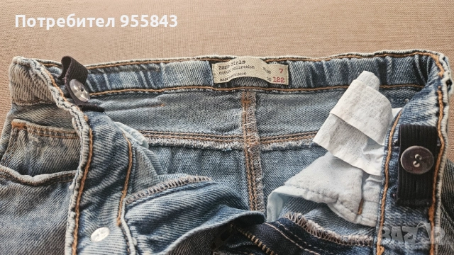 Дънкова пола Zara с рисунки, снимка 3 - Детски рокли и поли - 51704805