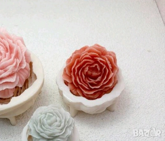 Молд божур сив, снимка 3 - Форми - 53795855