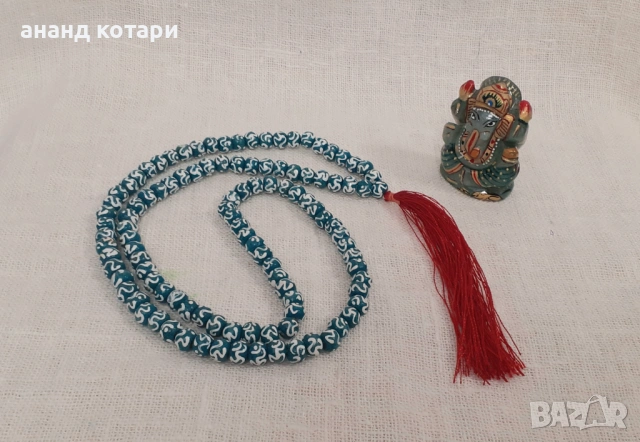 Дървена броеница с ОМ, снимка 2 - Други - 53142999