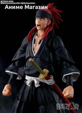 Аниме колекционерска Фигурка S.H.Figuarts Bleach Renji Abarai, снимка 3 - Колекции - 45366540