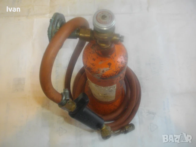 KAYSER немска оригинална газова горелка с бутилка маркуч и редуцир вентил , снимка 3 - Други инструменти - 51310853