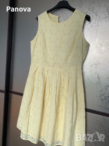 Продавам елегантна рокля с рязана бродерия , снимка 3 - Рокли - 45778743