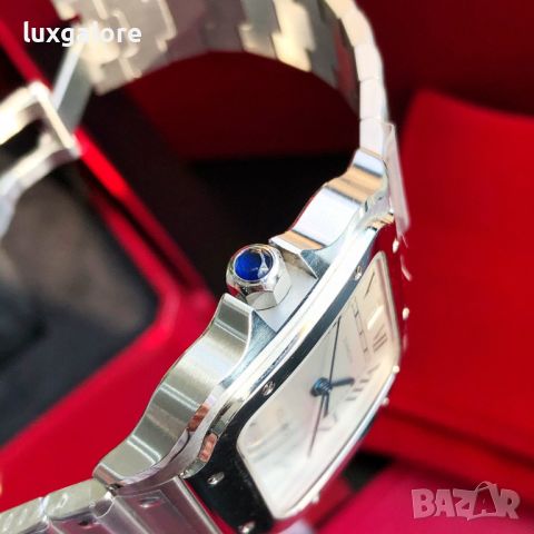 Унисекс часовник Cartier Santos de Cartier с автоматичен механизъм, снимка 4 - Дамски - 46363203