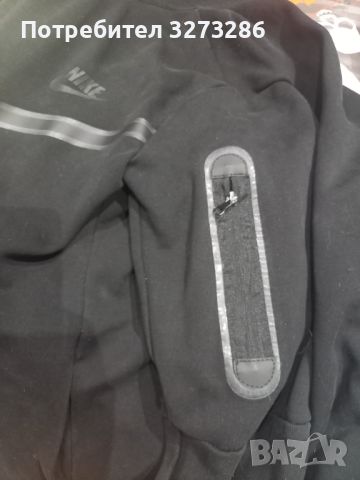 Nike tech fleece черен, снимка 1 - Суичъри - 45374606