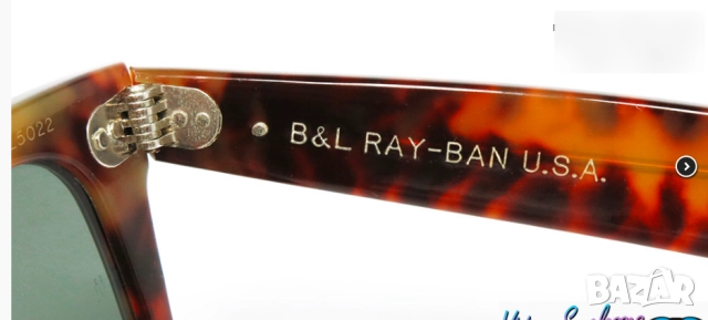 Ray Ban WAYFARER U.S.A.  B&L 5022 Blond слънчеви очила, снимка 4 - Слънчеви и диоптрични очила - 52683840