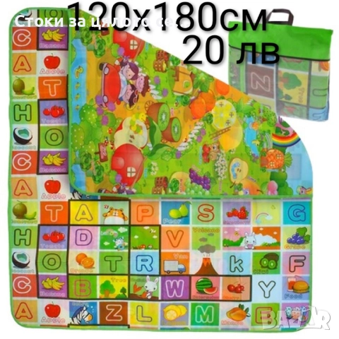 Двулицево термоизолиращо килимче 120х180см 