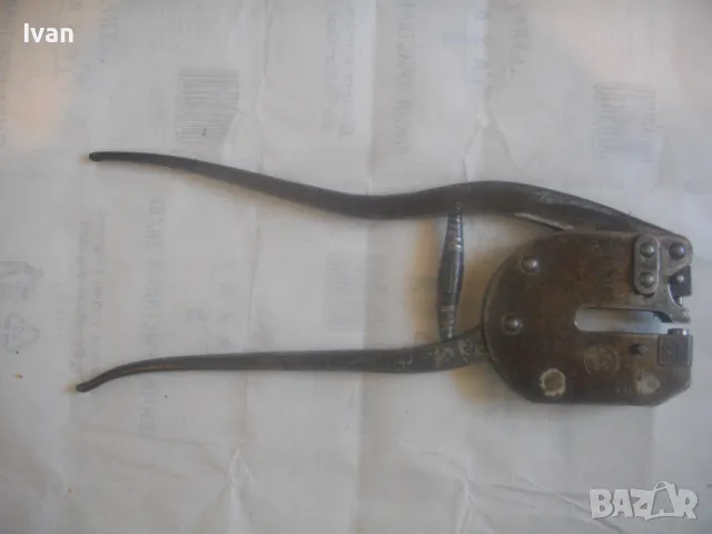 ГОЛЕМИ МАСИВНИ ЩАНЦОВИ КЛЕЩИ СТАРО КАЧЕСТВО ЗА СЪЕДИНЯВАНЕ НА ЛАМАРИНА 2,2кг ФРГ EDEL 24 ОТВОР 36мм, снимка 12 - Клещи - 50350725