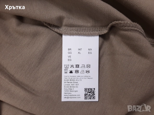Hugo Boss Philix Pixel - Оригинална мъжка тениска с яка р-р XL, снимка 7 - Тениски - 54152171