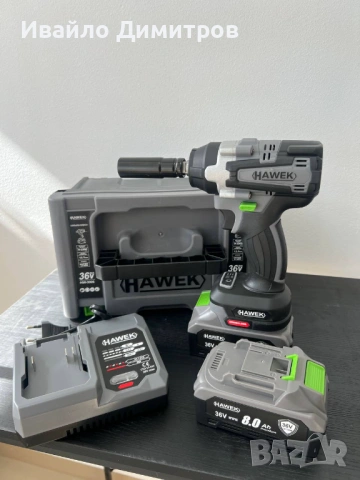 Гайковерт акумулаторен 36v 8 ah с 2 батерии, снимка 4 - Други инструменти - 54216526