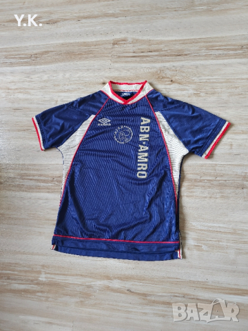 Оригинална мъжка тениска Umbro Vapa Tech x A.F.C. Ajax / Season 99-00 (Away), снимка 2 - Тениски - 45049038