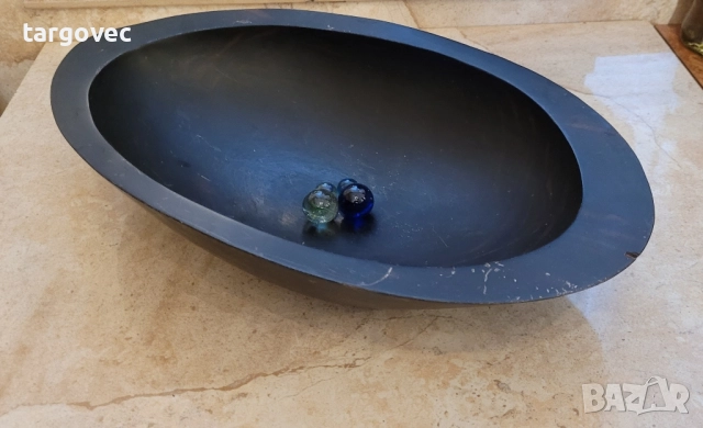 уникална дървена масивна купа