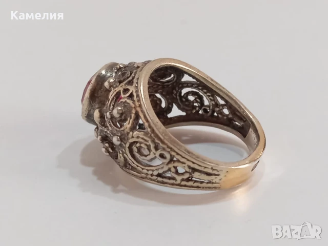 Руско сребро, снимка 8 - Пръстени - 49517264