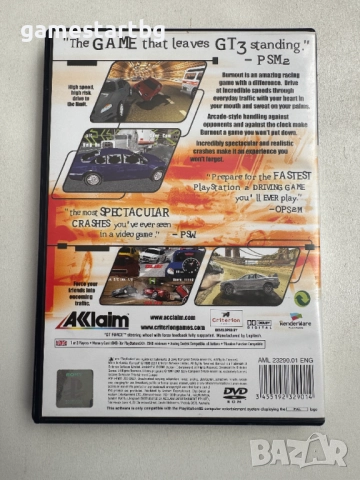 Burnout за PS2, снимка 2 - Игри за PlayStation - 52850602