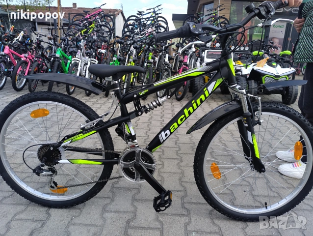 SPRINT Велосипед 24" Bachini Speed FSP черен.зелен, снимка 11 - Велосипеди - 53848760