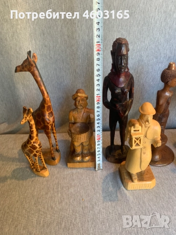 голям лот от дървени фигури статуетки, снимка 5 - Антикварни и старинни предмети - 52188045