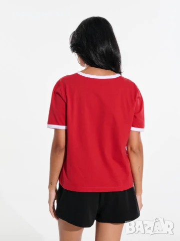 Червена тениска OAKLAND CALIFORNIA, снимка 4 - Тениски - 50683137