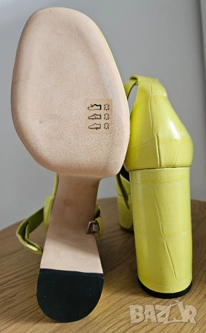 Дамски обувки By Far Barb green, снимка 3 - Дамски обувки на ток - 53740355