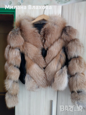 Кокетно яке от естествена кожа (превръща се и в елек), снимка 4 - Якета - 53402403