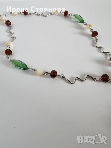 Нежно колие с естествен цвят на орхидея и епоксидна смола , снимка 4 - Колиета, медальони, синджири - 53664573