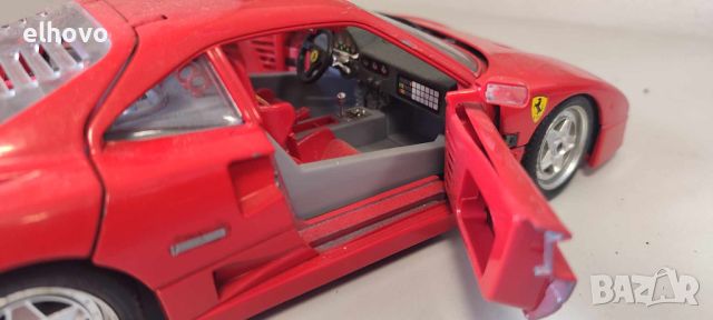 Метална количка Ferrari F40 1987 Burago 1:18, снимка 6 - Колекции - 46670402