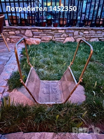 Месингова стойка за дърва, снимка 2 - Други стоки за дома - 53649238