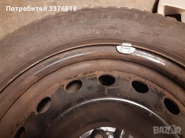 4бр. зимни гуми Goodyear 205/60 R16 със джанти за Toyota, снимка 4 - Гуми и джанти - 43071155