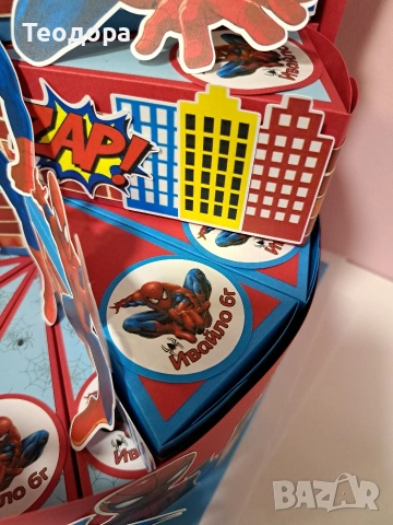 Картонена торта СпайдърМен, снимка 5 - Други - 54289230