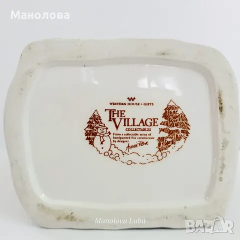 Ръчно рисувана фина керамична латиера Annie Row, Collectable Christmas., снимка 8 - Колекции - 50090212