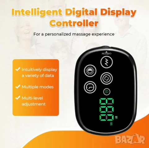 Безжичен LED Инфрачервен Масажор Червена Светлина Дълбоко Облекчаване Тяло Гръб Колене Стави Мускули, снимка 15 - Масажори - 50937975