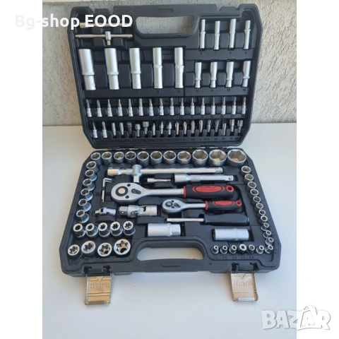 Професионален комплект инструменти 108 части KRAFTROYAL от хром-ванадий, куфар