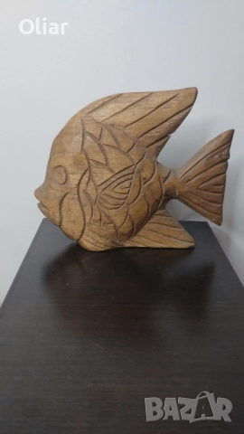 Красива дървена риба. , снимка 2 - Декорация за дома - 52268009