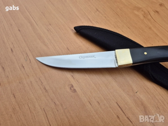 Руски нож Охотник,фултанг с текстилна кания,два модела, снимка 7 - Ножове - 51886436