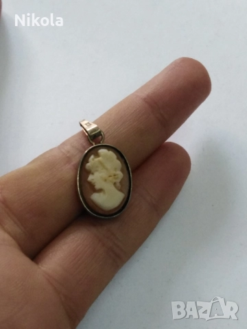 Сребърен антикварен медальон камея , снимка 5 - Антикварни и старинни предмети - 51856900