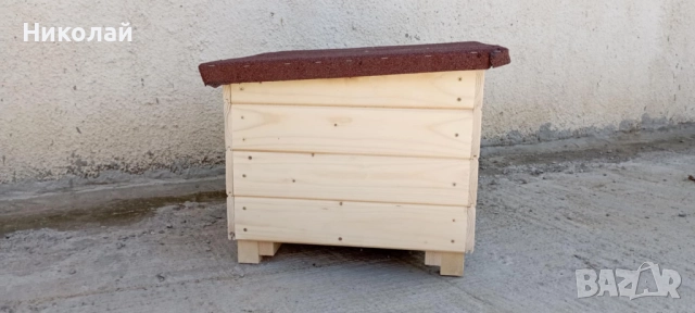 Голяма дървена къща за котки , къща колиба за коте куче , домашен любимец семейство котки, снимка 2 - За котки - 52850134