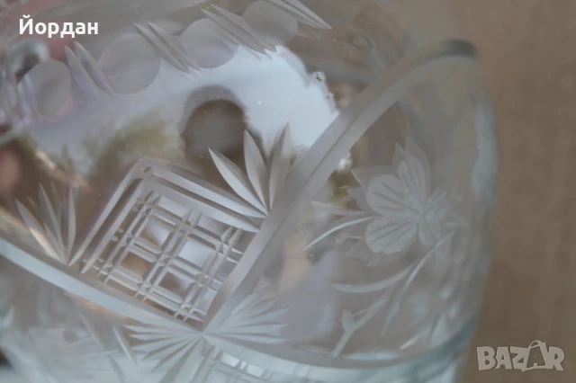 Немска кристална кана, снимка 12 - Колекции - 50606885