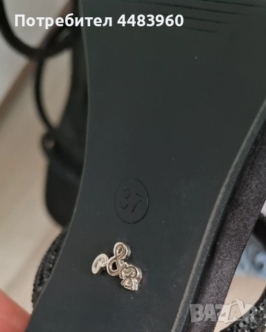 Елегантни черни сандали на ток, снимка 3 - Сандали - 54267942