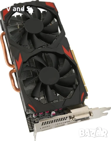 RX 580 8GB GDDR5 256bit , 2 охлаждащи вентилатора, висококачествена геймърска видеокарта, снимка 7 - Видеокарти - 50639380