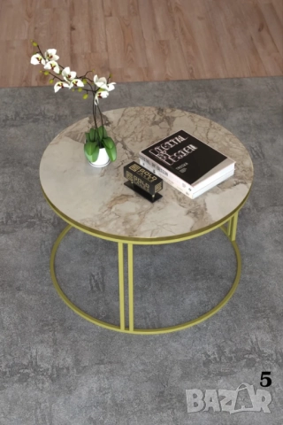 Кръгла масичка за кафе / Холна масичка - 12 цвята, снимка 12 - Маси - 51932688