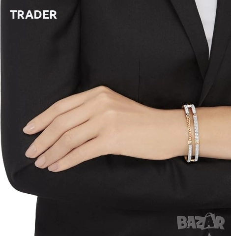 Swarovski Fiction метална гривна Women's Metal Crystals Bracelet, снимка 2 - Гривни - 39823247