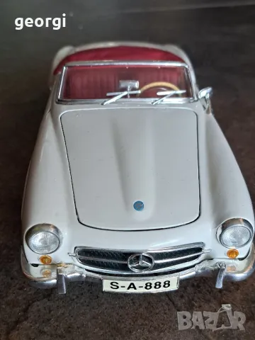 Mercedes 190 sl 1:18 Maisto, снимка 4 - Колекции - 50090330